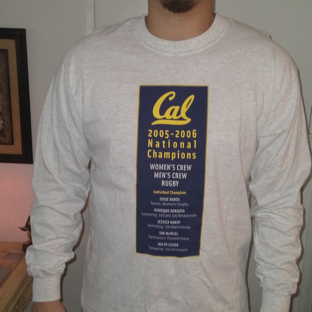 Cal st. 2005 champions long sleeve large gray